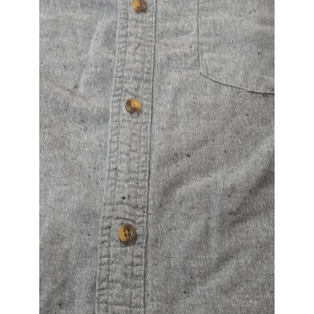 Dravus Button Down Shirt Mens Size Large Skate Short Sleeve Blue Cotton